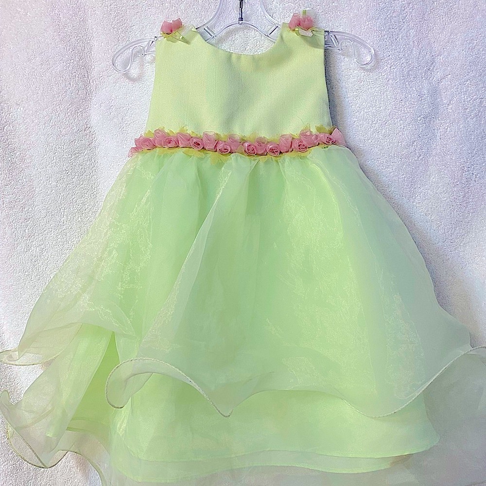 “Rare Editions” Little Girls Dressy Dress. Mint Green. Size 18m